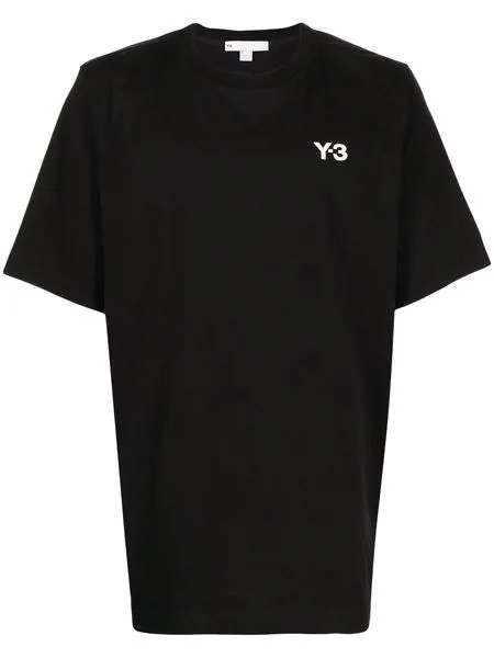 Y-3 logo-print crew-neck T-shirt