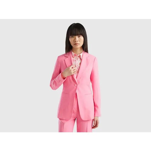 Пиджак UNITED COLORS OF BENETTON, размер 42, розовый