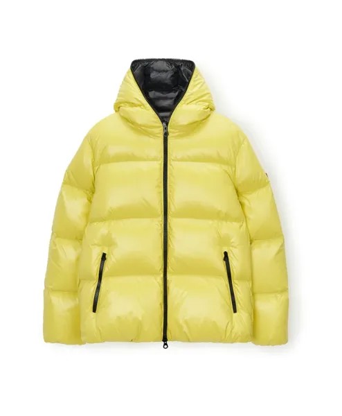Пуховик с капюшоном aw23 Duvetica, желтый