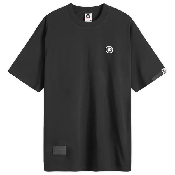 Футболка Aape Silcone Badge Crew Neck T-Shirt, черный