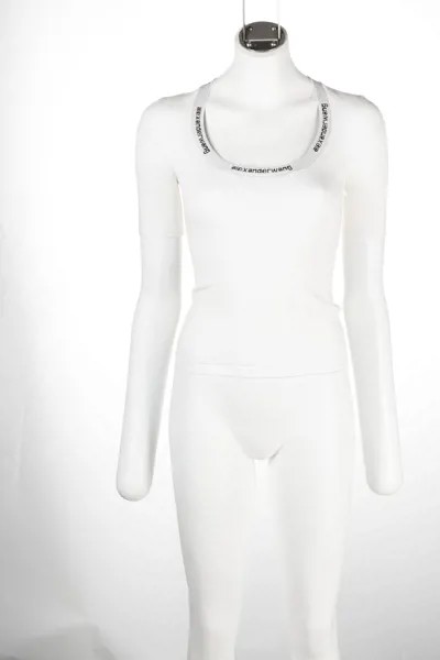 Alexanderwang.t футболка с U-образным вырезом и логотипом