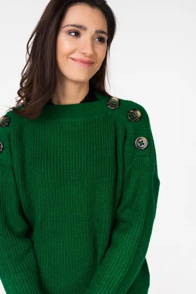 Пуловер женский Blend She 20202692 зеленый L