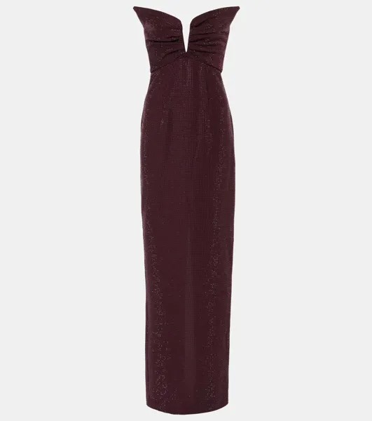 Платье, украшенное кристаллами Roland Mouret, цвет aubergine
