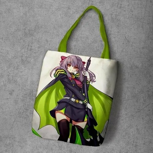 Сумка шоппер Anime Dakimakura, фактура рельефная, мультиколор