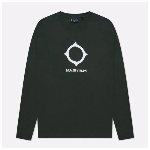 Мужской лонгслив MA.Strum Distort Logo FW21 зелёный , Размер XXL