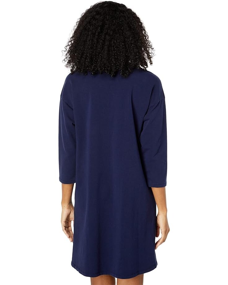 Платье Mod-o-doc Lightweight French Terry 3/4 Sleeve Pocket Dress, цвет Rare Navy