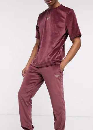 Велюровые джоггеры Reebok эксклюзивно для ASOS-Красный
