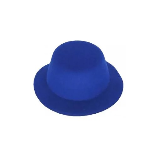 Шляпка цилиндр на заколке карнавальная, 13 см, цвет синий
