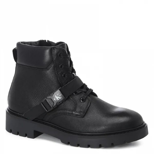 Мужские ботинки CALVIN KLEIN JEANS COMBAT MID LACEUP BOOT W BUCKLE цв. черный 44 EU