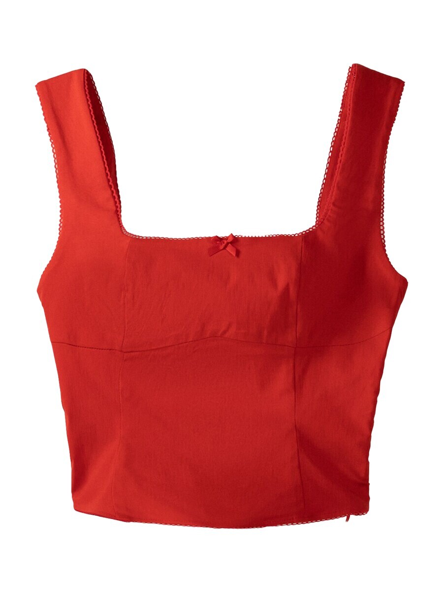 Топ Bershka, цвет Cherry Red