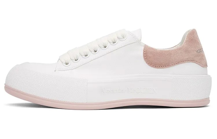 Alexander McQueen Deck Lifestyle Shoes Men Low-top White/powder