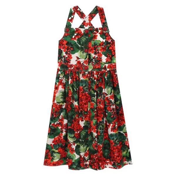 Хлопковый сарафан Dolce & Gabbana