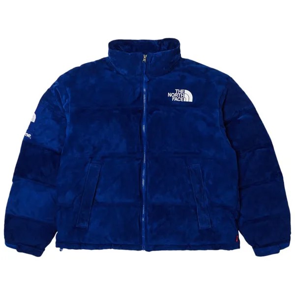 Куртка Supreme x The North Face Suede Nuptse 'Blue', синий