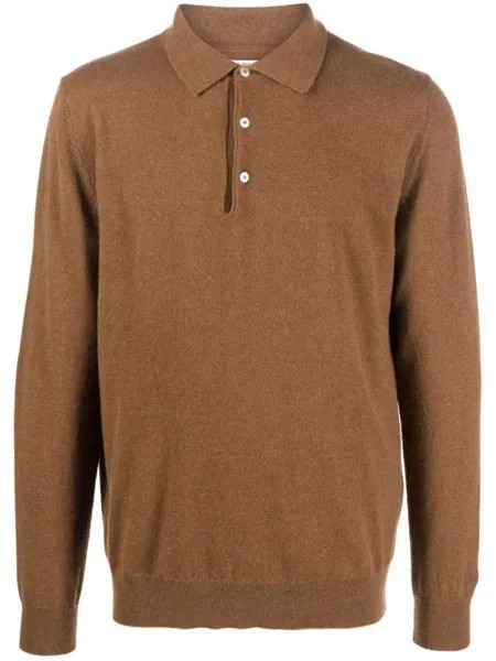 Woolrich кашемировый джемпер Luxe с воротником поло, коричневый