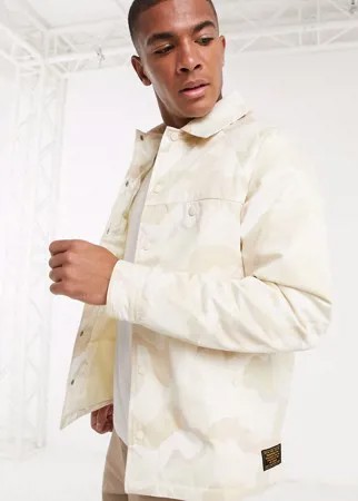 Спортивная куртка с камуфляжным принтом Topman-Светло-бежевый