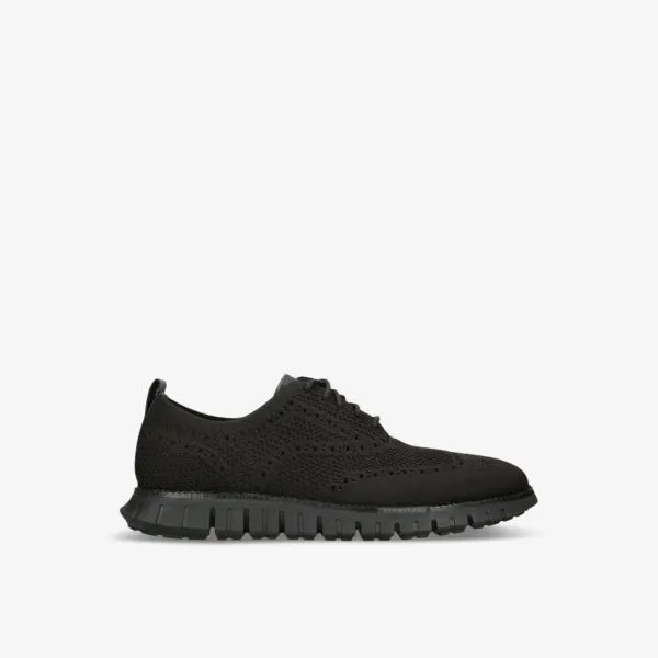 Трикотажные туфли-оксфорды Zerøgrand wingtip stitchlite Cole Haan, черный
