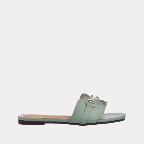 Сабо женские Versiya shop SW516 зеленые 39 RU