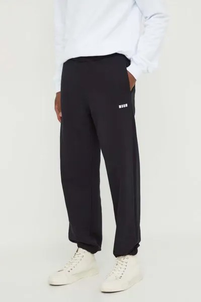 Спортивные брюки из хлопка MSGM, черный