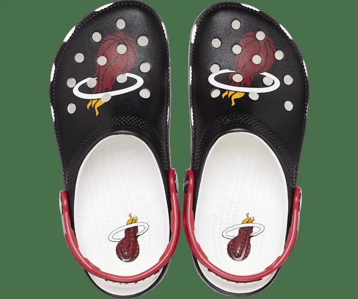 Классические сабо NBA Miami Heat Crocs женские, цвет Black