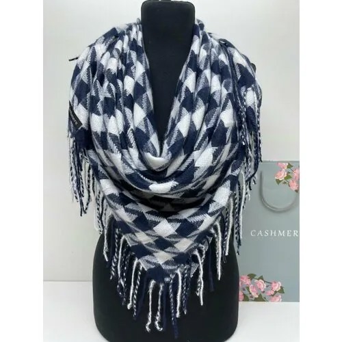 Платок Cashmere, 110х110 см, синий