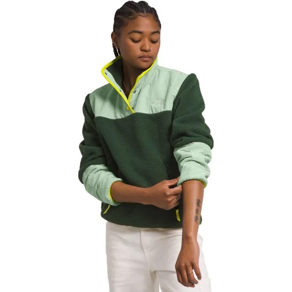 Флисовый пуловер cragmont с застежкой 1/4 The North Face, цвет pine needle/misty sage/sulphur spring green