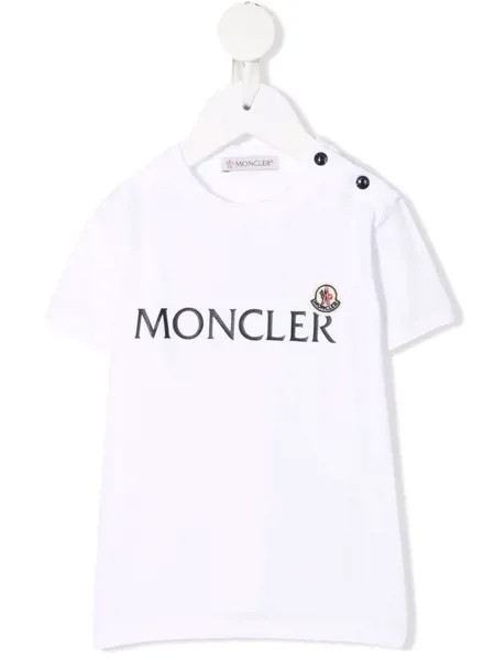Moncler Enfant футболка с логотипом