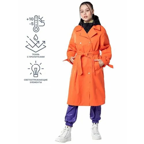 Пальто NIKASTYLE, размер 170-84, оранжевый
