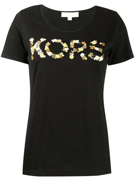 Michael Michael Kors футболка с декорированным логотипом