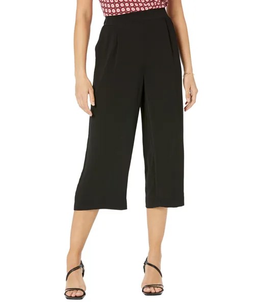 Брюки с высокой посадкой MICHAEL Michael Kors, Solid Crepe Culottes