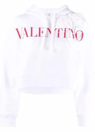 Valentino укороченное худи Rose Blossom