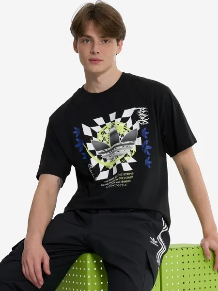 Футболка мужская adidas Trefoil Gfx, Черный