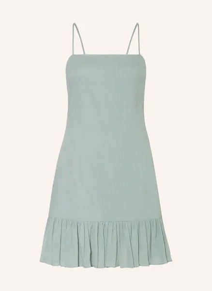 Платье с рюшами Claudie Pierlot, зеленый