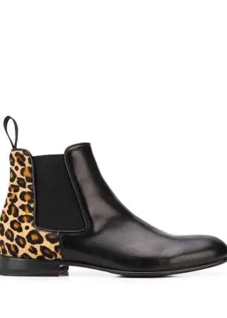 Scarosso ботинки челси Lexi с леопардовым принтом