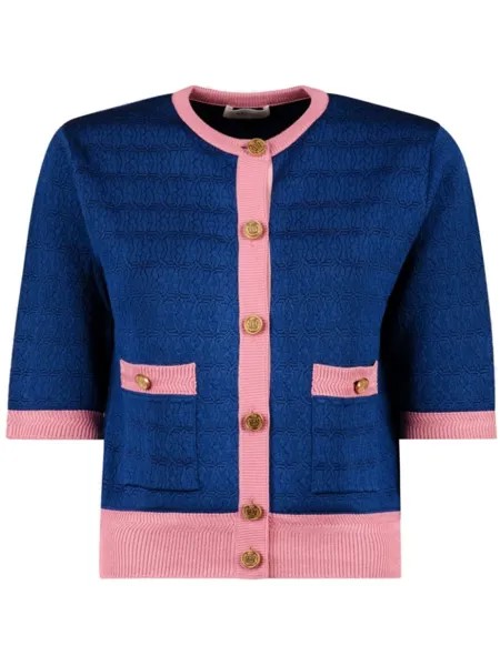 Bally кардиган с монограммой, синий
