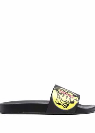 Versace шлепанцы с принтом Medusa