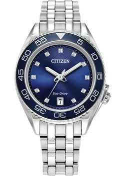 Японские наручные  женские часы Citizen FE6160-57L. Коллекция Eco-Drive