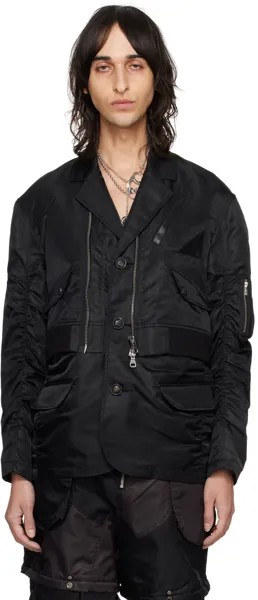 Черный летный пиджак Andersson Bell