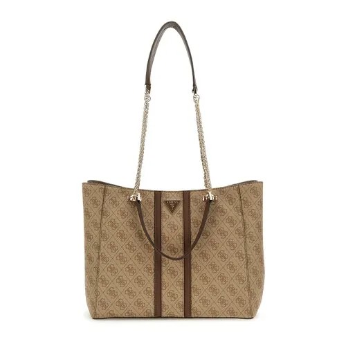Сумка тоут GUESS, бежевый, коричневый