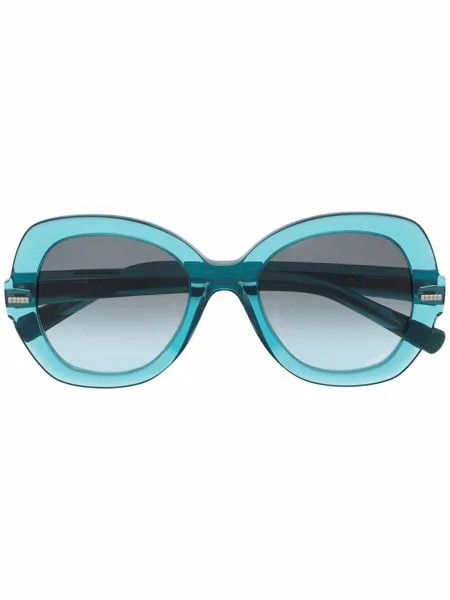 MISSONI EYEWEAR солнцезащитные очки в круглой оправе