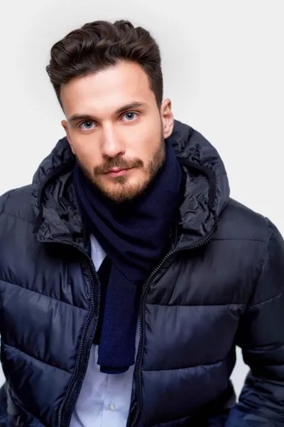 Шарф мужской Baon B850505 deep navy