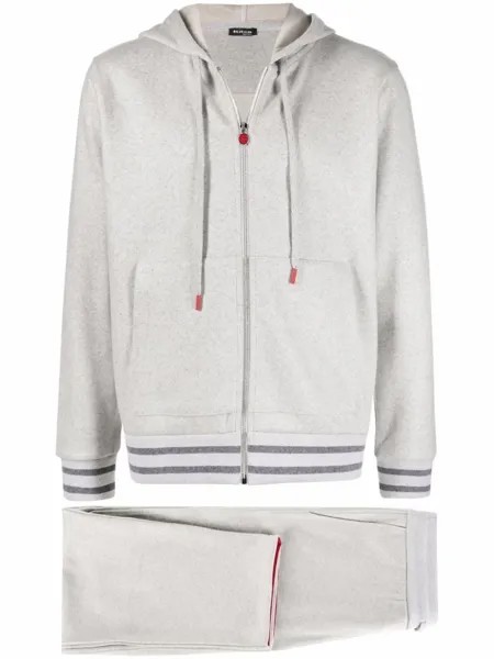 Kiton спортивные брюки с эластичным поясом, серый