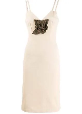 Dolce & Gabbana Pre-Owned платье с цветочной аппликацией