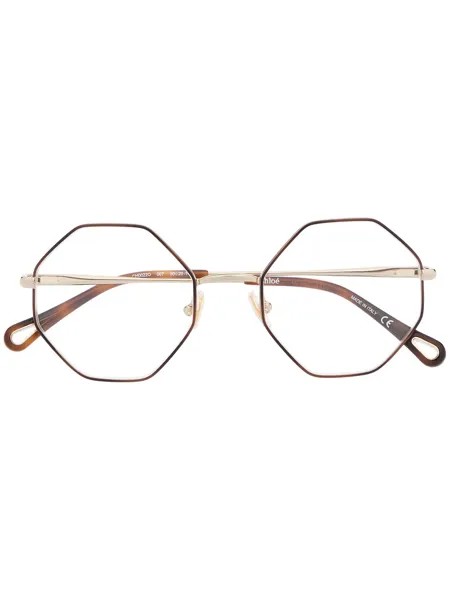 Chloé Eyewear очки в восьмиугольной оправе