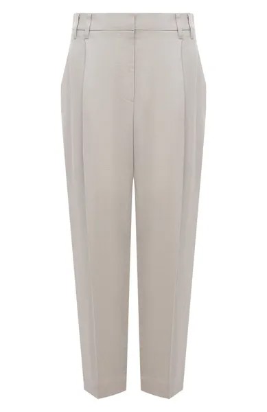 Брюки из вискозы и льна Brunello Cucinelli