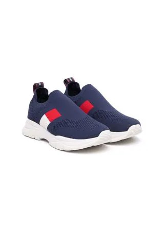 Tommy Hilfiger Junior кроссовки слипоны в стиле колор-блок