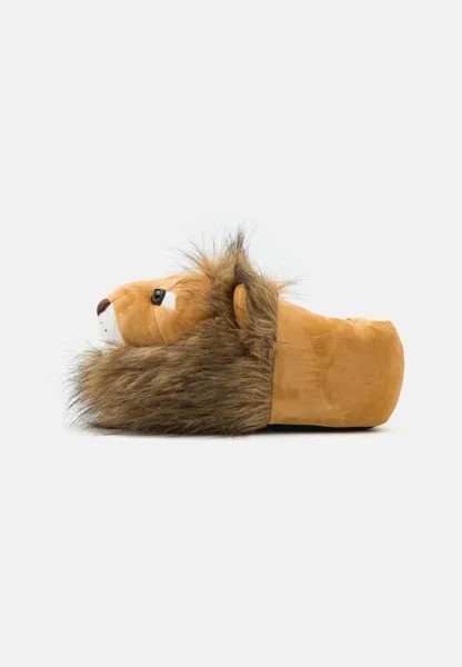 Тапочки Lion Slipper Unisex Loungeable, коричневый
