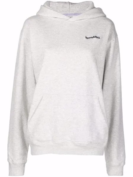 Sporty & Rich худи с вышитым логотипом