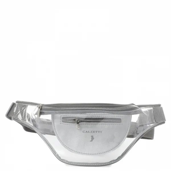 Поясная сумка женская Calzetti TRANSPARENT BELT BAG, бесцветный/серый