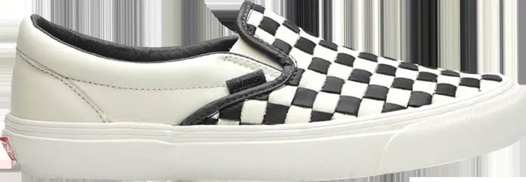 Кеды Vans OG Classic Slip-On LX 50th Anniversary - Black Checkerboard, белый