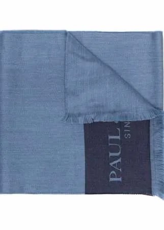 Paul & Shark шарф с бахромой и вышитым логотипом